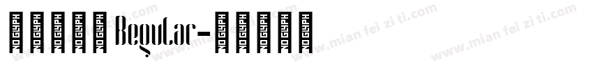 对酒当歌体 Regular字体转换